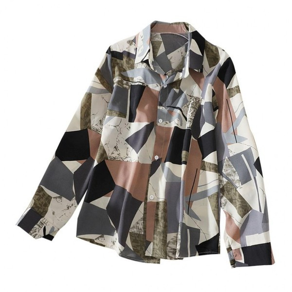 Lezser női ing gombokkal és klasszikus gallérral, két színben