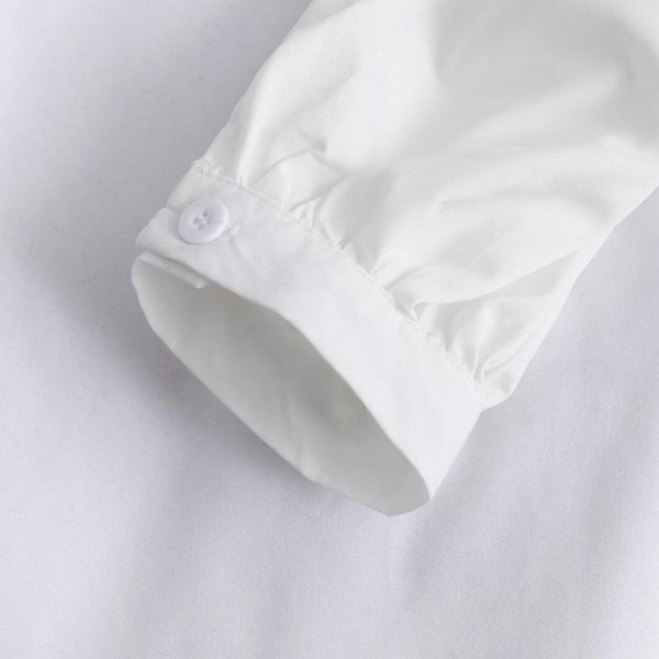 Modern női ing tüllel és klasszikus gallérral fehér és fekete színben