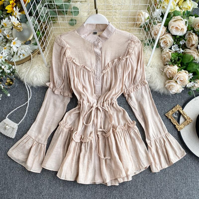 Modern női ing fűzővel és hosszú ujjú fekete, bézs és fehér színben