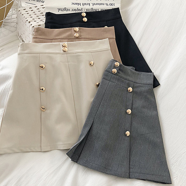 Rövid női szoknya retro stílusú négy színben, magas derékkal és macskákkal