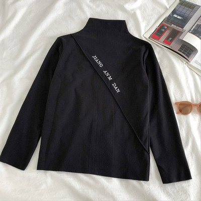 Retro stílusú női blúz öt színben, alacsony gallérral és hosszú ujjal