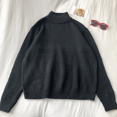 Alkalmi női pulóver több színben, hosszú ujjal és pólógallérral