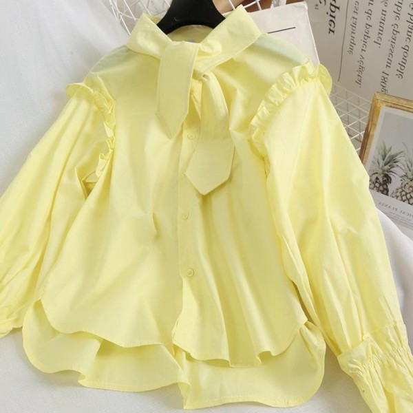 Modern női ing fűzős és gombos négy színben