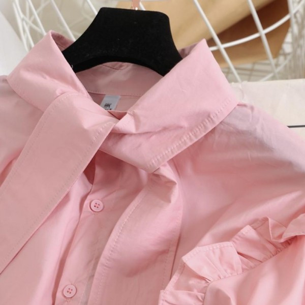 Modern női ing fűzős és gombos négy színben