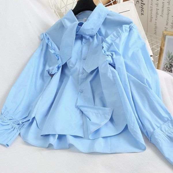 Modern női ing fűzős és gombos négy színben