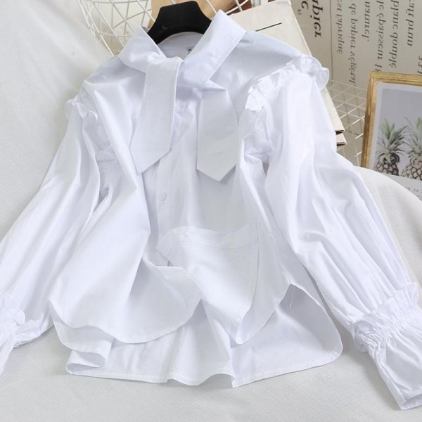 Modern női ing fűzős és gombos négy színben