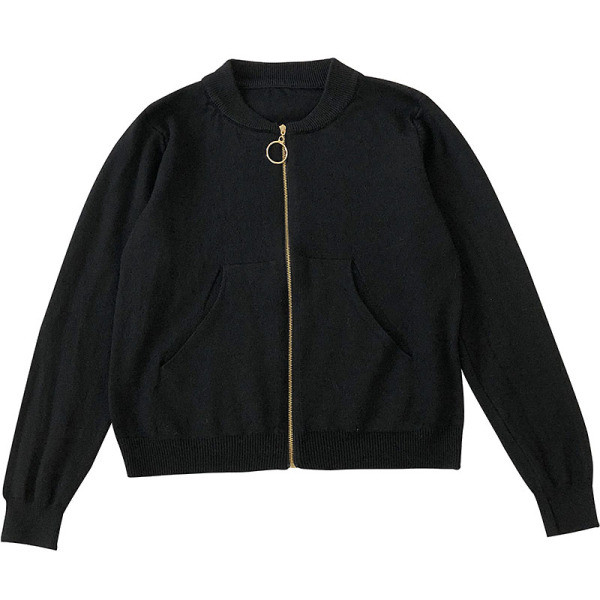 Napi női pulóver öt színben, zsebekkel és cipzárral