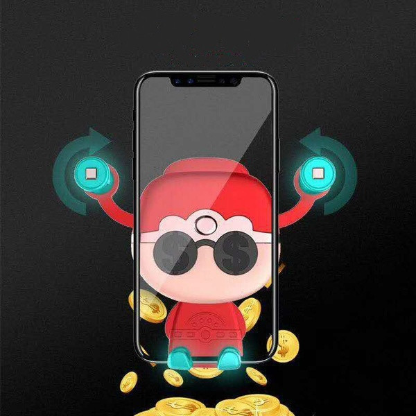 Βάση με κινούμενων εικόνων με φώτα για κινητού τηλεφώνου σε κόκκινο, πορτοκαλί, ροζ και μπλε χρώμα