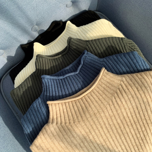 Alkalmi női blúz magas gallérral és hosszú ujjú öt színben