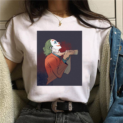 Női sport-alkalmi póló színes rátéttel és rövid ujjú - fehér színű