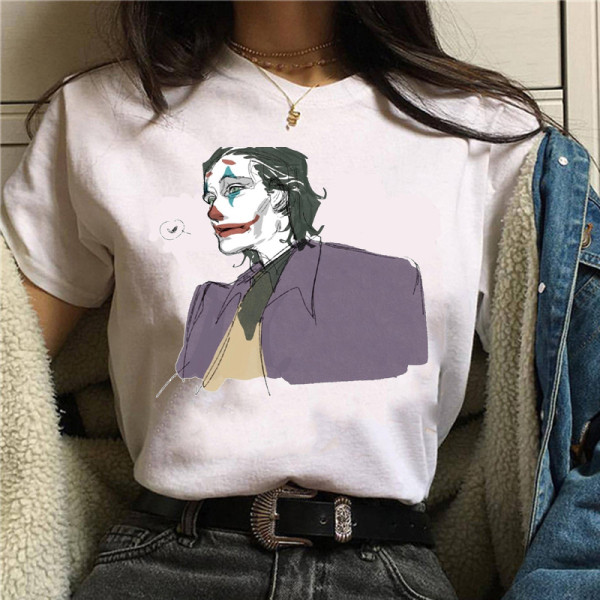 Női sport-alkalmi póló színes rátéttel és rövid ujjú - fehér színű