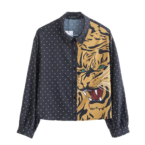 Rövid, modern ing klasszikus modell kék színben, rátéttel