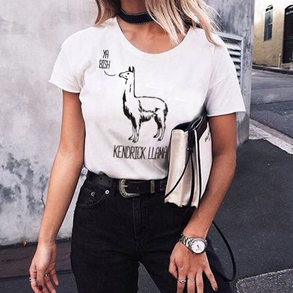 Γυναικείο καθημερινό μπλουζάκι με επιγραφή και στρογγυλή λαιμόκοψη σε λευκό και γκρι χρώμα