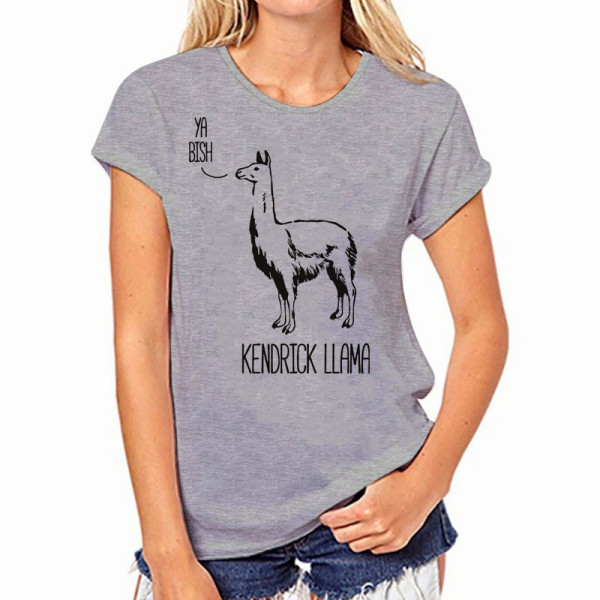 Γυναικείο καθημερινό μπλουζάκι με επιγραφή και στρογγυλή λαιμόκοψη σε λευκό και γκρι χρώμα