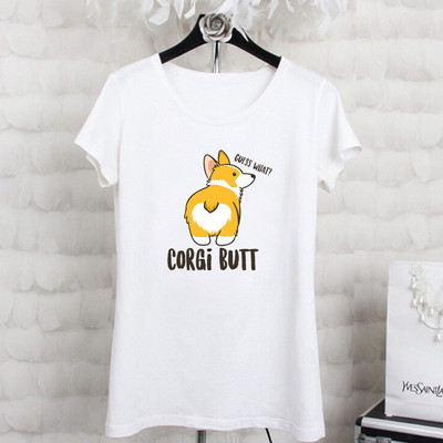 Női mindennapi színes rátét kerek nyakkivágással