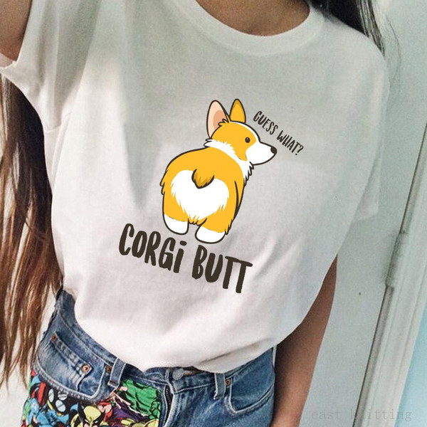 Női mindennapi színes rátét kerek nyakkivágással