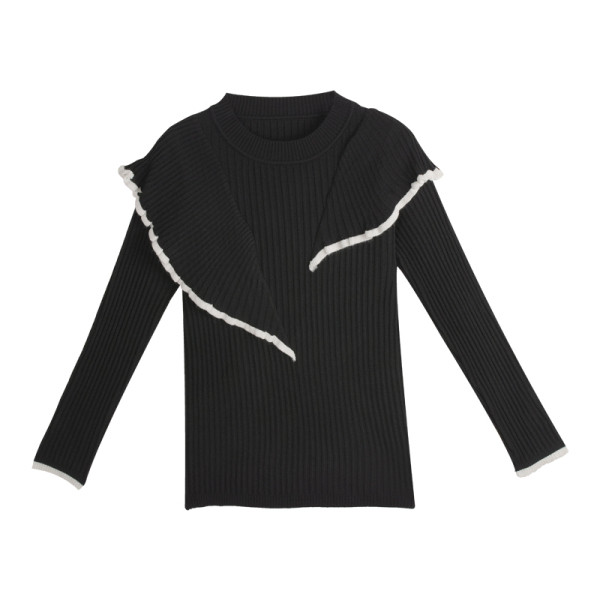 Γυναικεία μοντέρνα μπλούζα με μακρύ μανίκι σε χρώμα