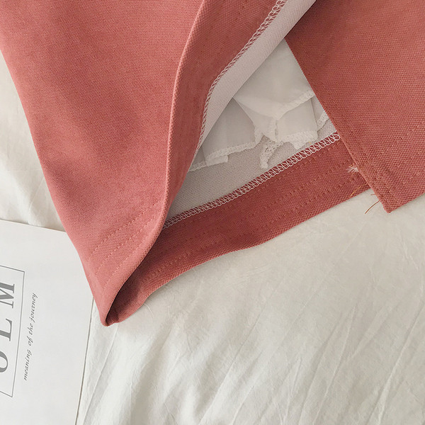 Modern női aszimmetrikus szoknya öt színben, magas derékkal