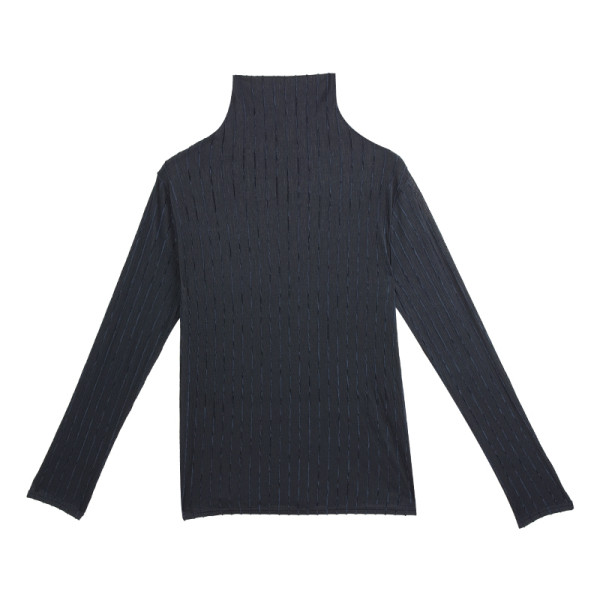 Modern női blúz magas gallérral és hosszú ujjú barna, zöld, kék és fekete színekben