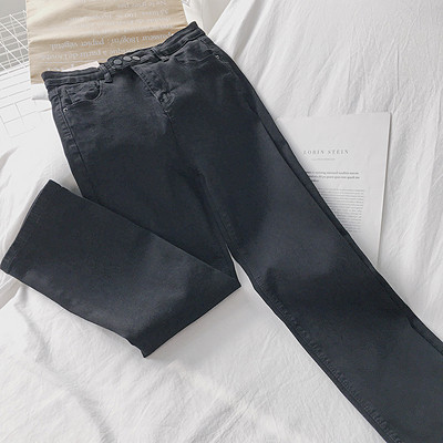 Női farmer fekete, szürke és kék színben, magas derékkal és zsebekkel