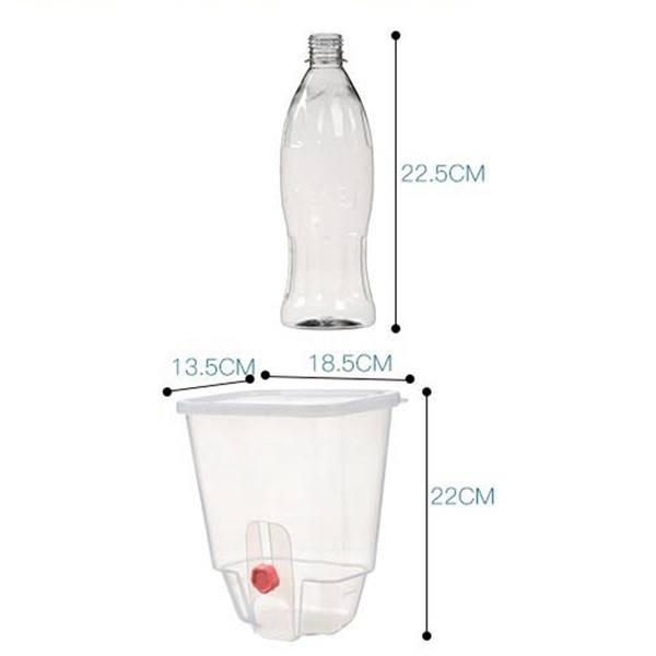 Automata kisállat etető rózsaszín, kék és zöld színben