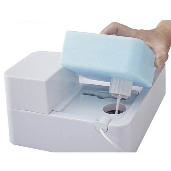 Fântână automată cu apă pentru pisici cu iluminare LED și o capacitate de 1,8 litri