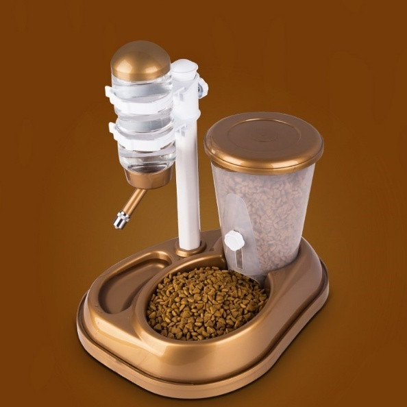 500 ml-es automata adagoló ételhez és vízhez kék, rózsaszín és arany színben