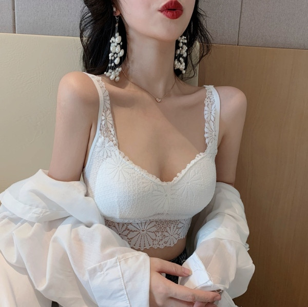 Női csipke mellszobor vékony pántokkal, fehér, zöld, bézs, piros és fekete színekben