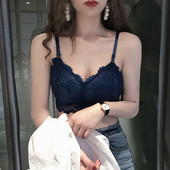 Modern női csipke melltartó kék, bordó, fehér és fekete színekben