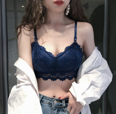 Modern női csipke melltartó kék, bordó, fehér és fekete színekben