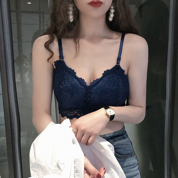 Modern női csipke melltartó kék, bordó, fehér és fekete színekben