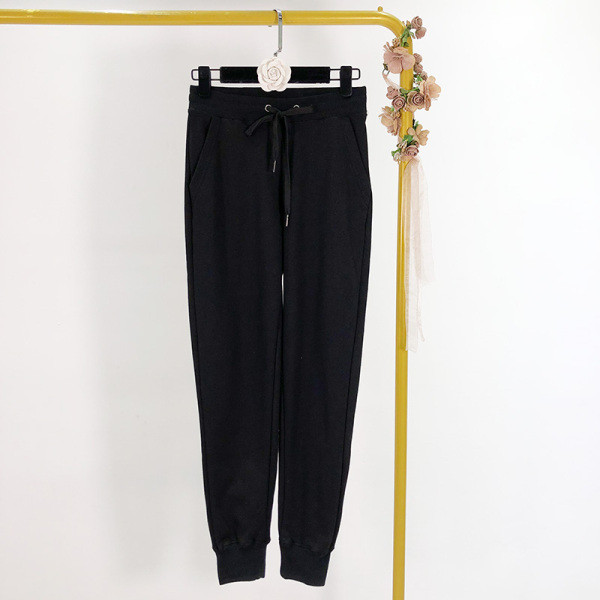 Спортни ежедневни еластични панталони с връзки 