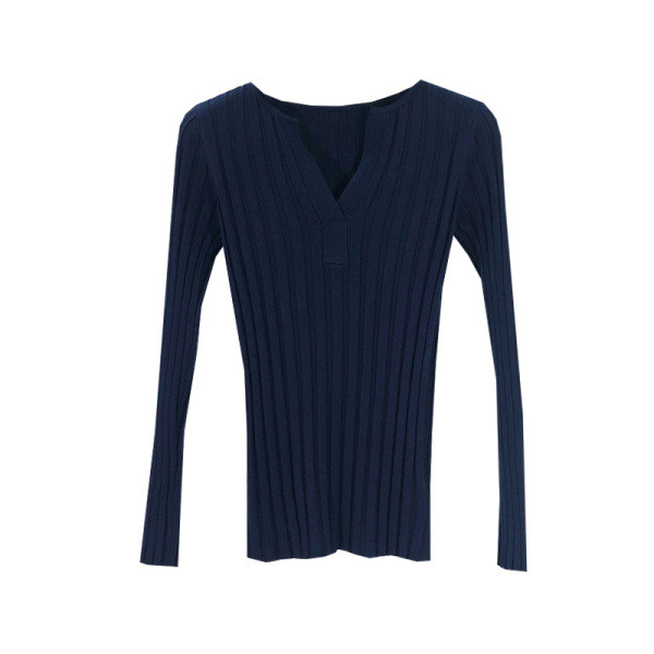 Λεπτό φούτερ με V λαιμόκοψη και μακρύ μανίκι