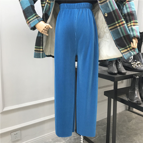 Ежедневен дамски панталон с висока еластична талия в различни цветове