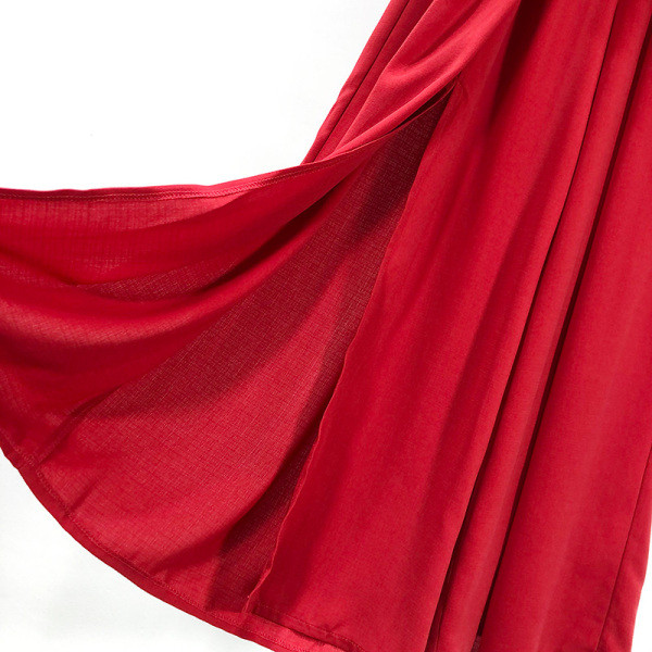 Дълъг и широк пола-панталон с висока талия и колан