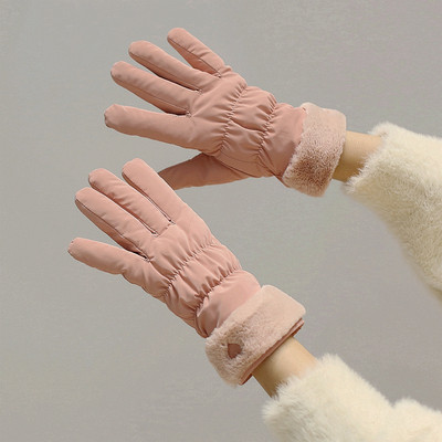 Ветроустойчиви ръкавици с мека подплата и кадифе подходящи за ски 