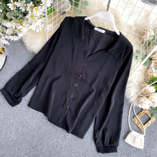 Μοντέρνο γυναικείο πουκάμισο με κλασικό γιακά και κουμπιά σε διάφορα χρώματα