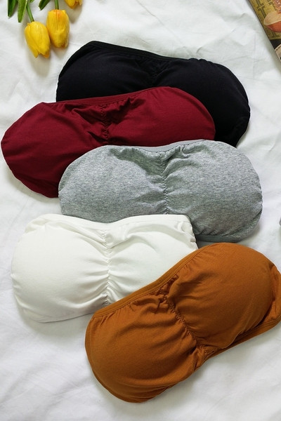 Igapäevane lühike rinnakorv polsterdatud lihtsa mudeliga