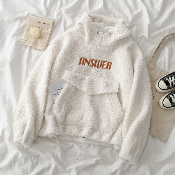 Γυναικείο καθημερινό φούτερ με κεντήματα και κουκούλα