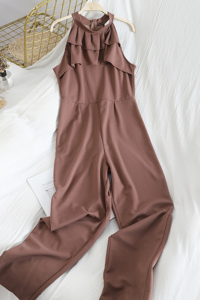 Μοντέρνα γυναικεία ολόσωμη φόρμα φαρδύ μοντέλο σε διάφορα χρώματα