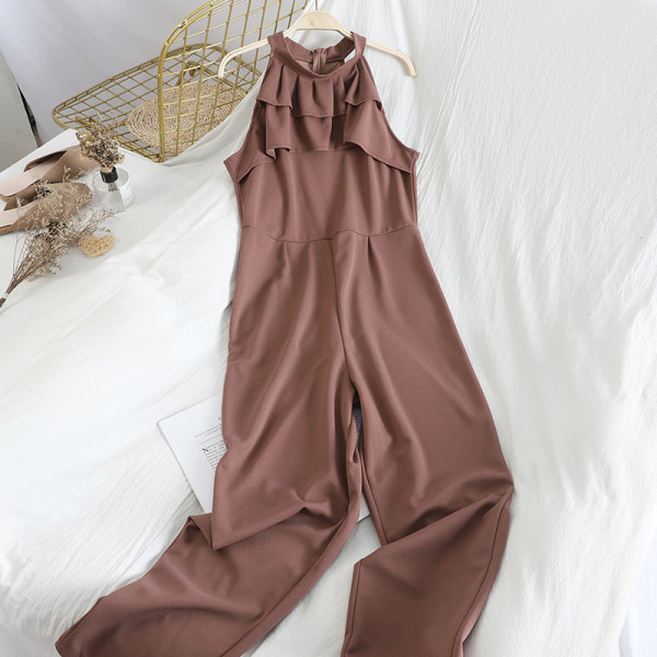 Μοντέρνα γυναικεία ολόσωμη φόρμα φαρδύ μοντέλο σε διάφορα χρώματα