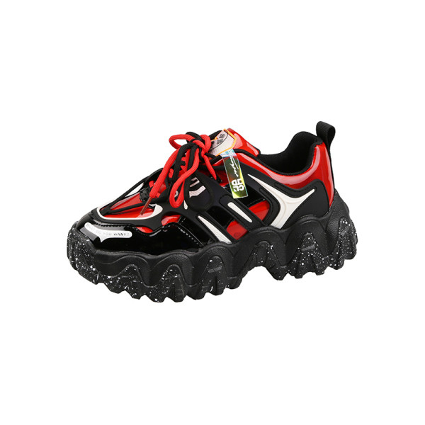 Καθημερινά αθλητικά γυναικεία παπούτσια με ίσια σόλα σε δύο χρώματα