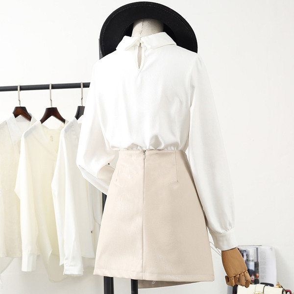 Νέο μοντέλο μοντέρνο γυναικείο πουκάμισο με κλασικό γιακά και μακρύ μανίκι