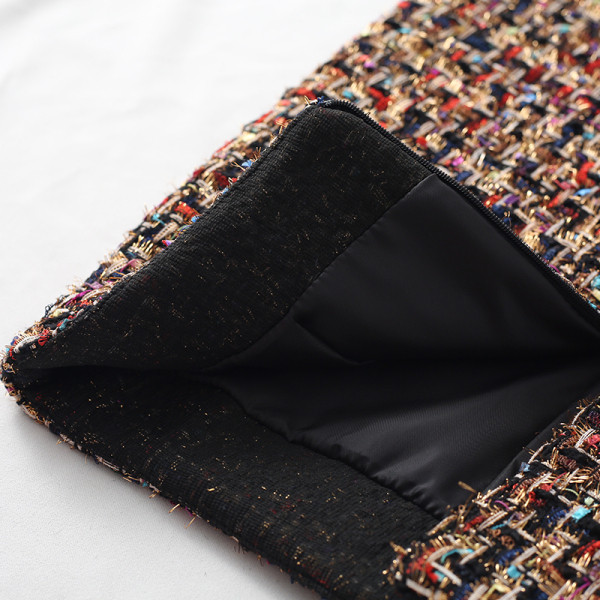 Нов модел дамска пола с висока талия и копче - асиметричен модел