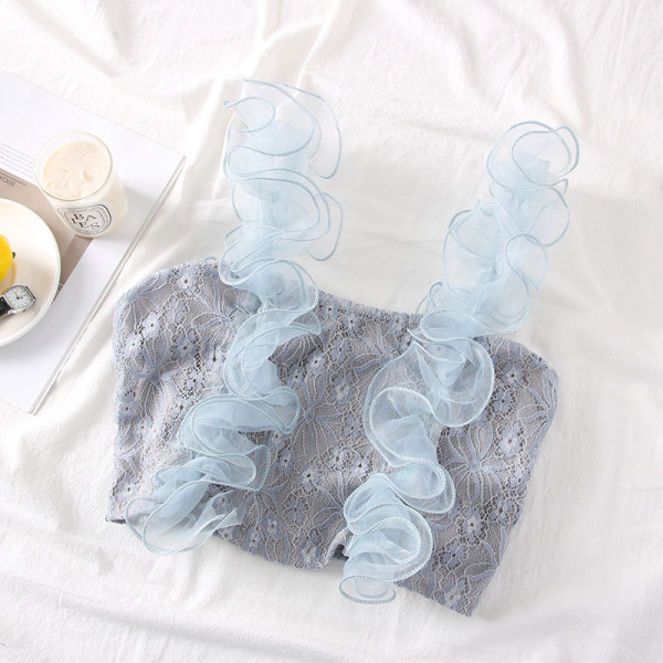 Új modell női csipke felső tömítő pántokkal