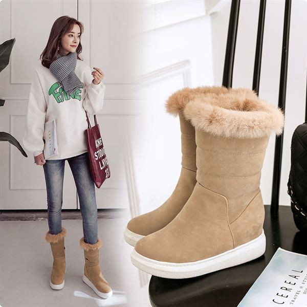 Téli meleg csizma eco velúrból és pehelyből