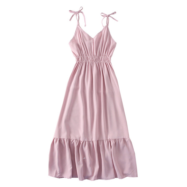 Alkalmi női ruha vékony pántokkal - szabású modell