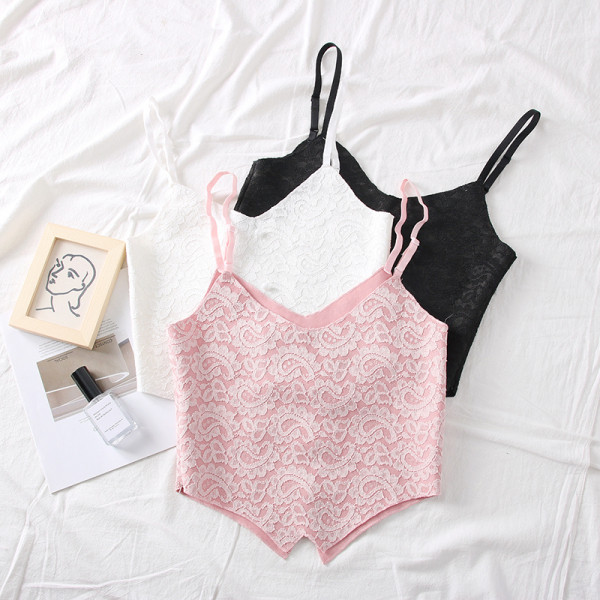 Modern női felső vékony pántokkal és gombokkal