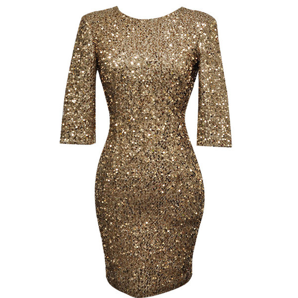 ÚJ modell női rövid ruha csupasz háttal, csillogó hatással