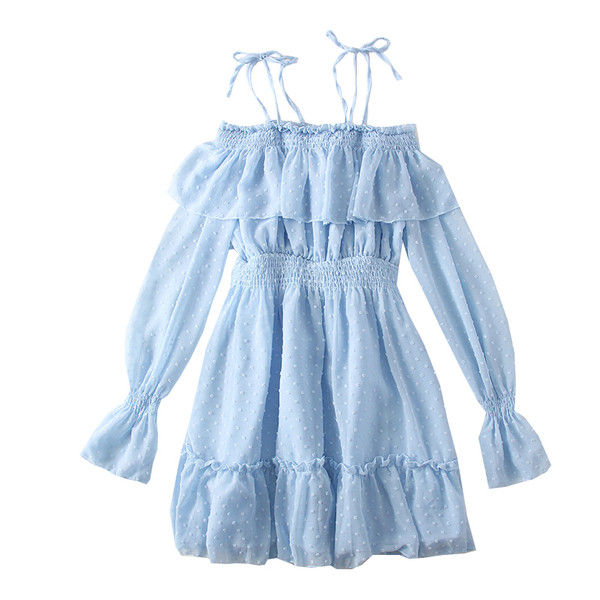 Új modell női sifon ruha csupasz váll - szabású modell